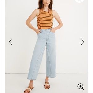 • Madewell • High Waist Pieced Wide Leg Jeans